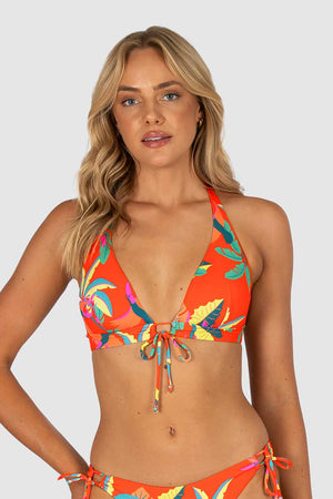 Baku Longline Halter Bra - Rio Grande