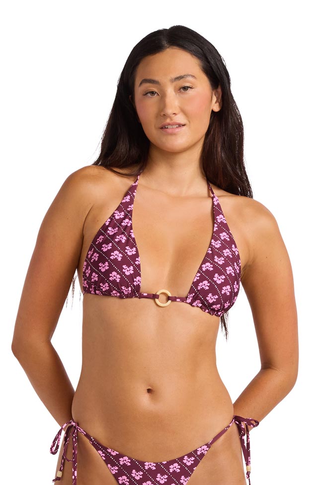 Seafolly Longline Slide Tri - Batik Bloom