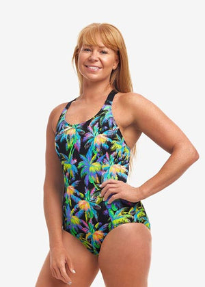 Funkita Ladies Brace Me Back One Piece - Paradise Please
