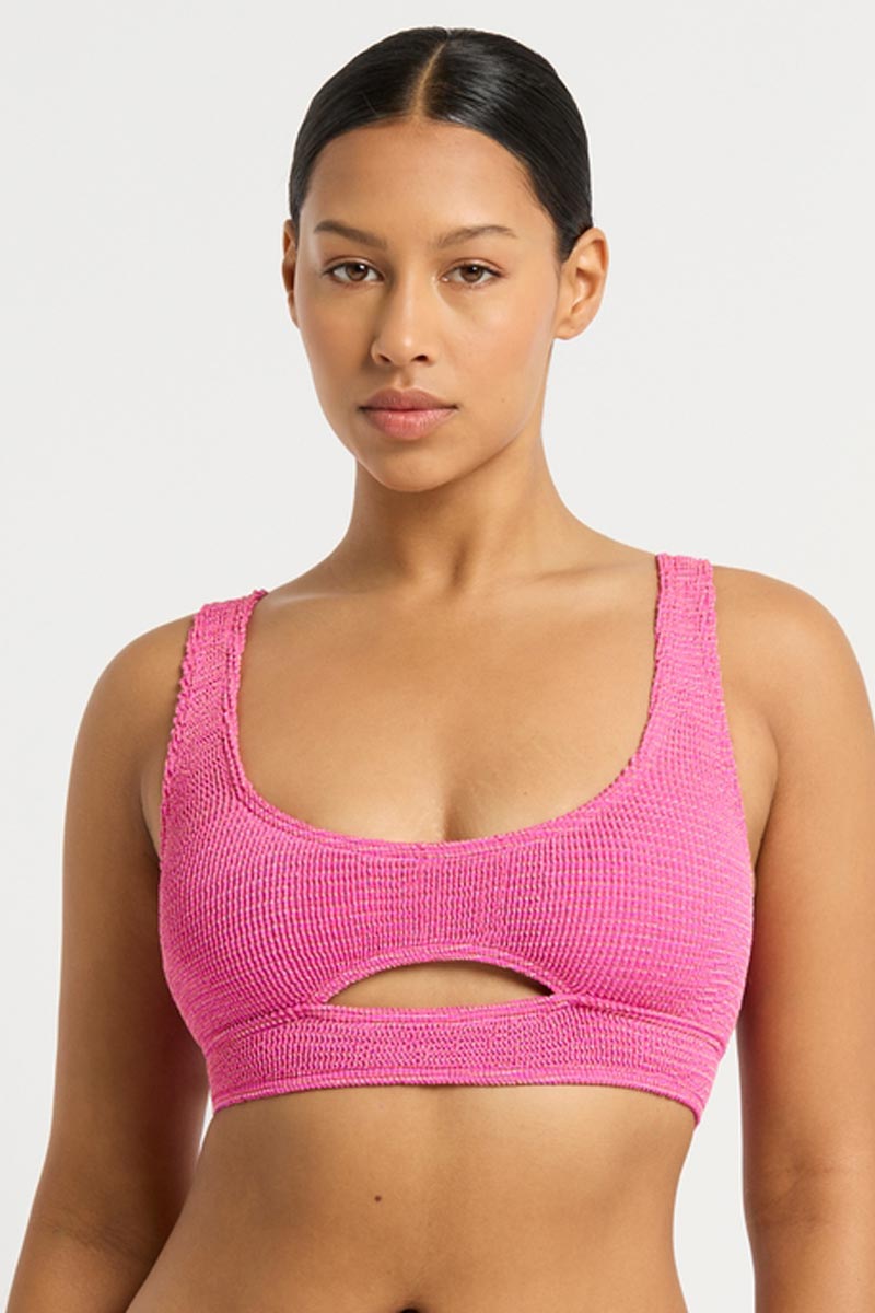 Bond-eye The Sasha Crop - Wildberry Lurex