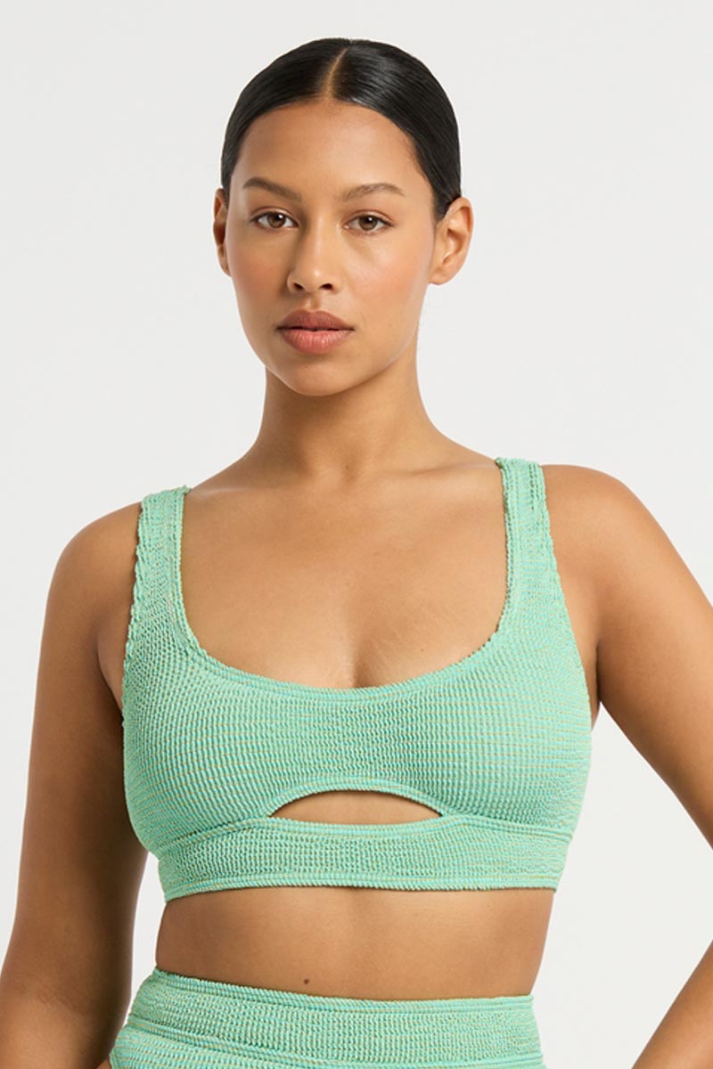 Bond-eye The Sasha Crop - Bermuda Lurex