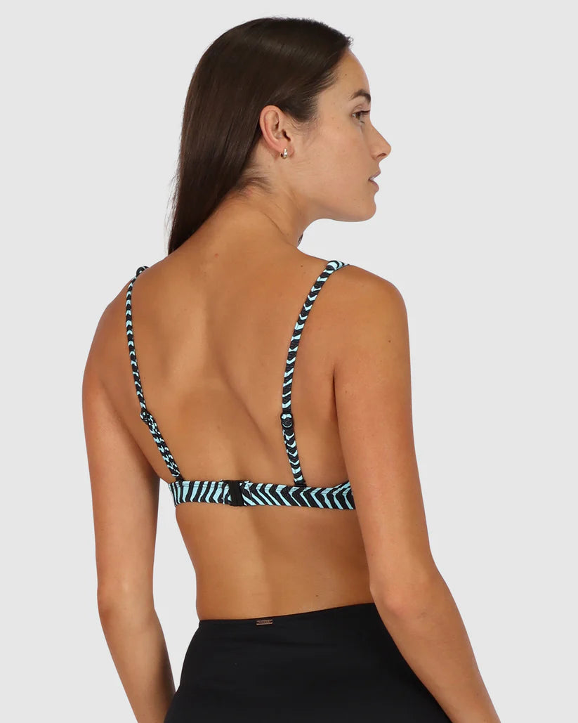 Baku Ring Front Bra - Tidal Wave