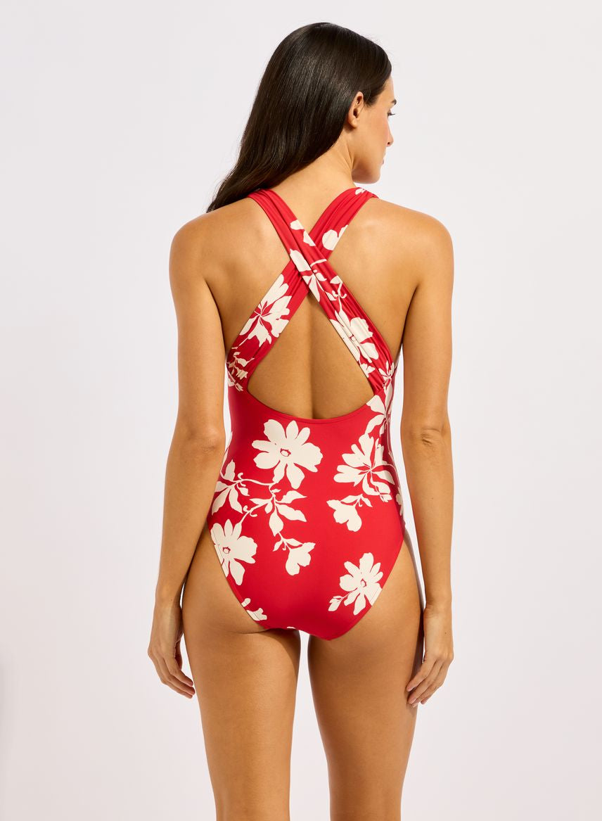Seafolly Cross Back One Piece - Mayflower