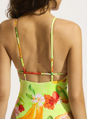 Seafolly V Neck One Piece - Tropique