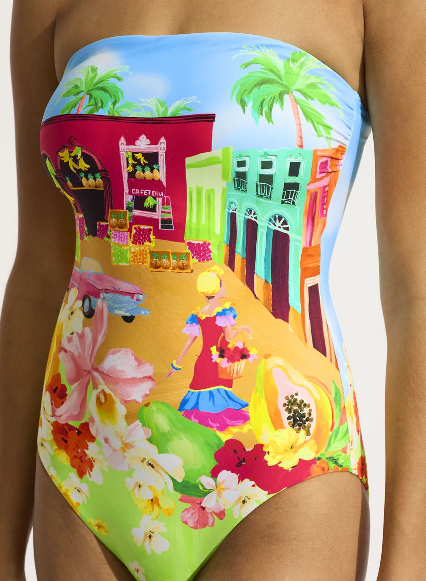 Seafolly Bandeau One Piece - Cuba