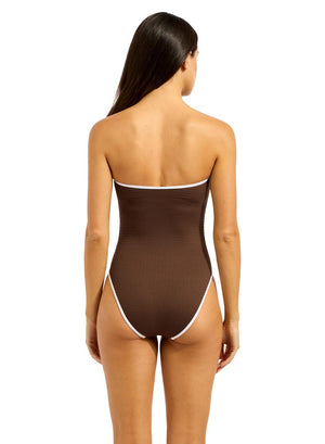 Seafolly Ring Front Bandeau One Piece - Beach Bound