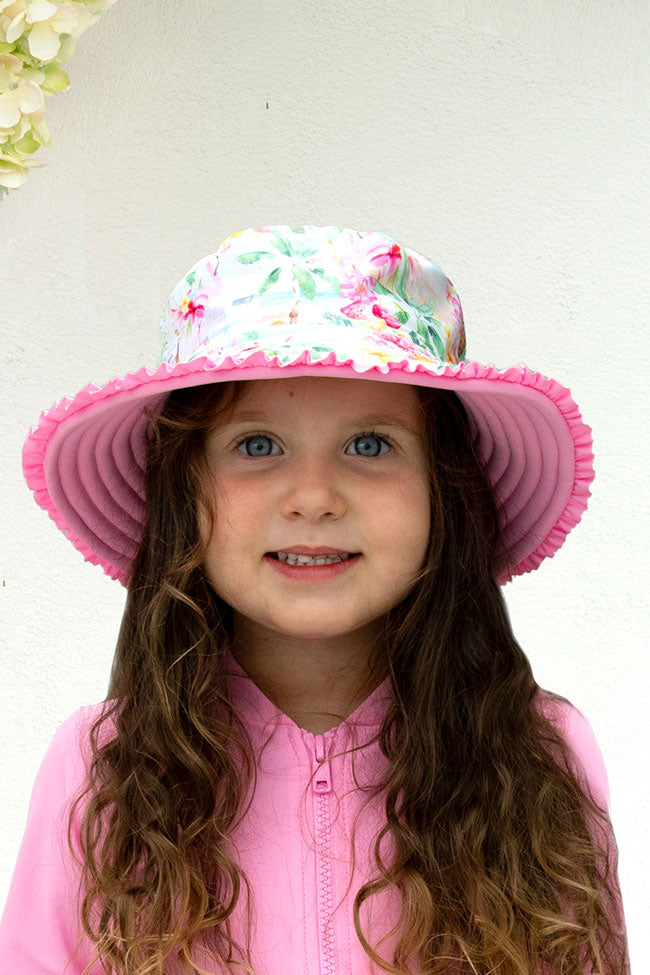Salty Ink Toddler Girls Sunhat - Miss Vacay