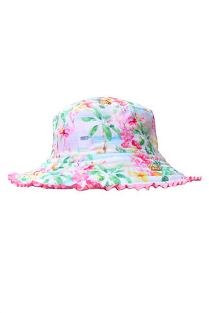 Salty Ink Toddler Girls Sunhat - Miss Vacay