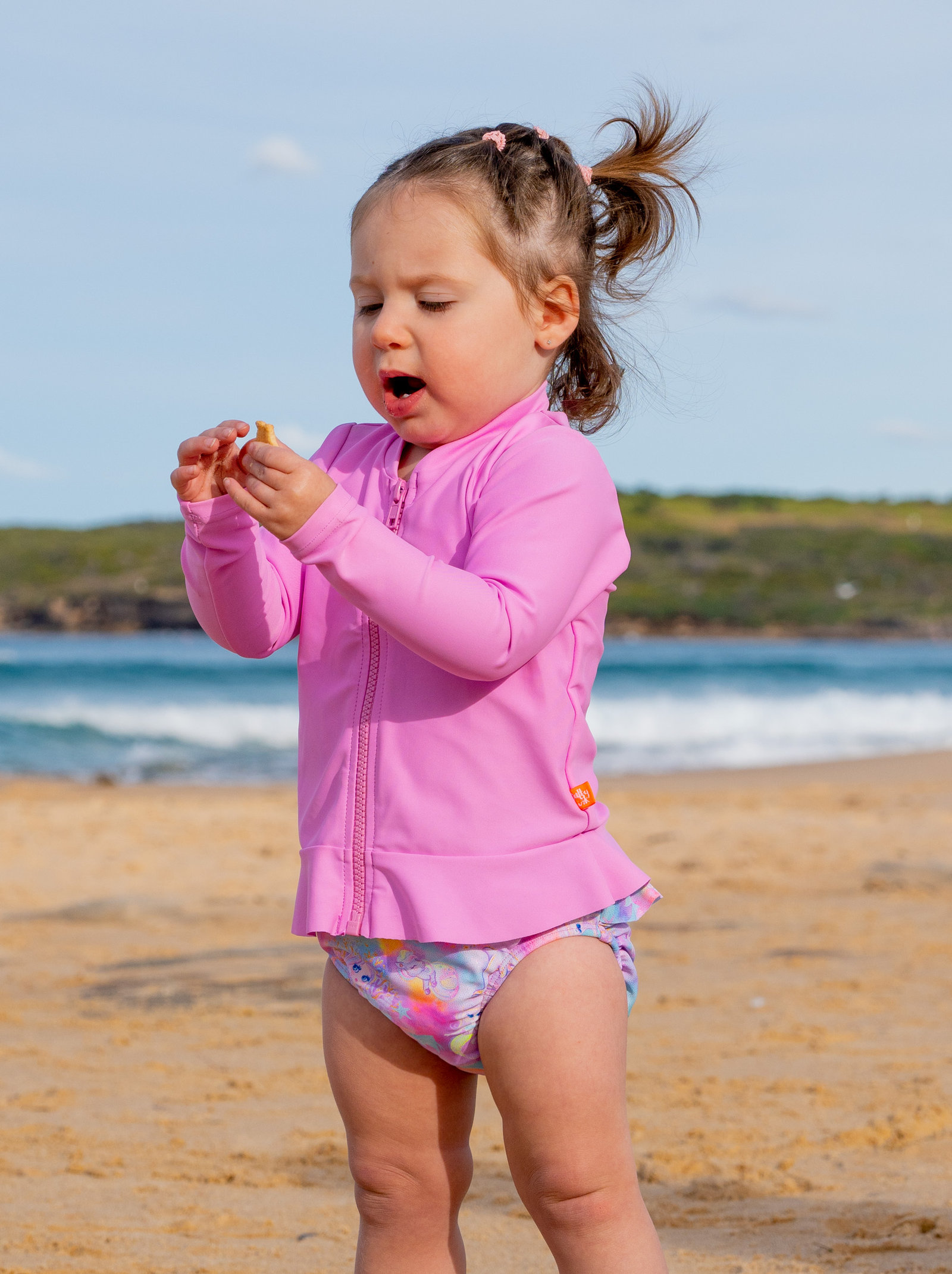Salty Ink Little Girls Swim Pant - Miss Sea Princess