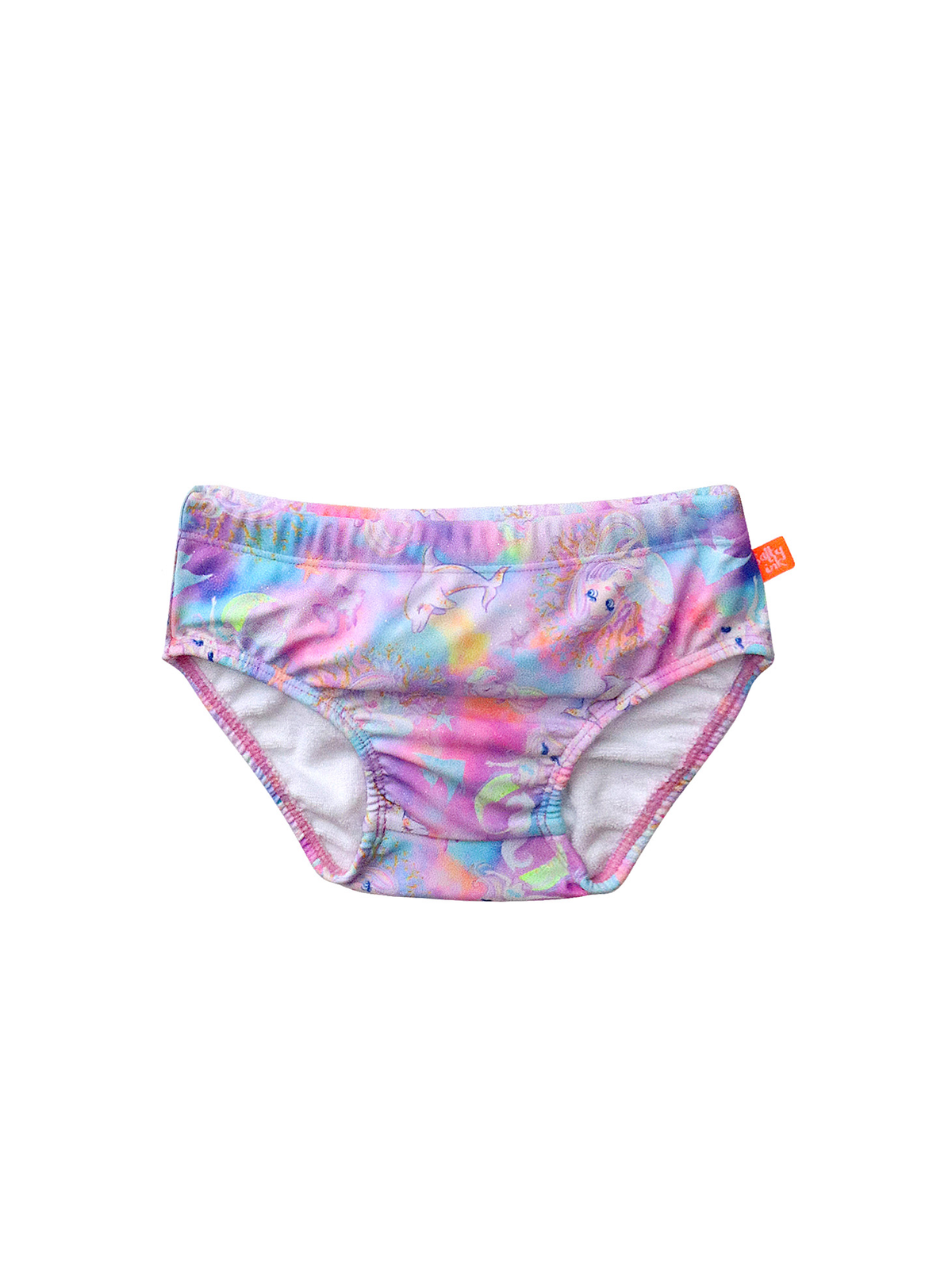 Salty Ink Little Girls Swim Pant - Miss Sea Princess