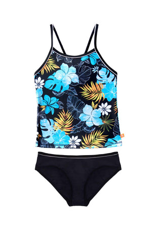 Salty Ink Girls Singlet Bikini - Tropicana