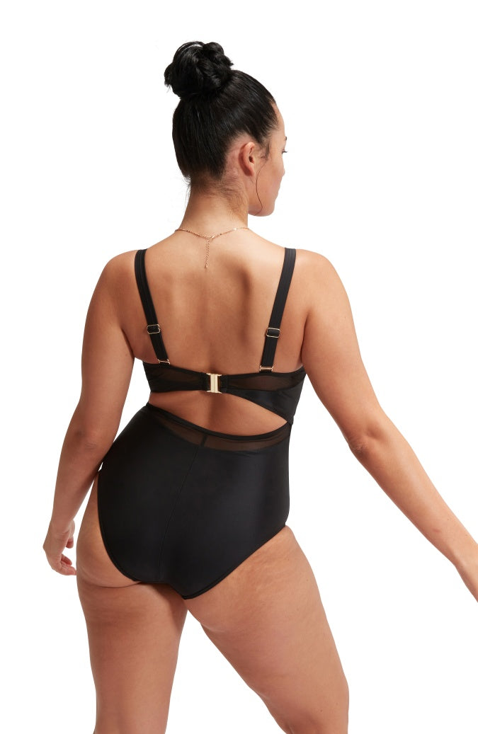 Speedo Womens Shaping Mesh Detail One Piece - Eco Shape