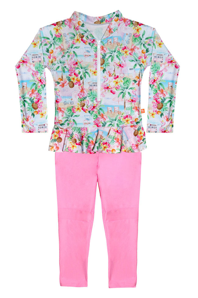 Salty Ink Toddler Girls Onesie - Miss Vacay