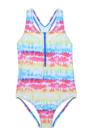 Salty Ink Girls One Piece - Vivad Jungle Tye Dye