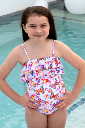 Salty Ink Toddler Girls Singlet Bikini - Miss Aloha