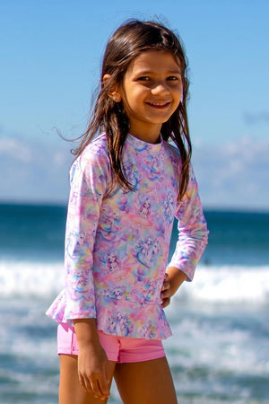 Salty Ink Little Miss Long Sleeve Sunvest Set - Miss Fantasia