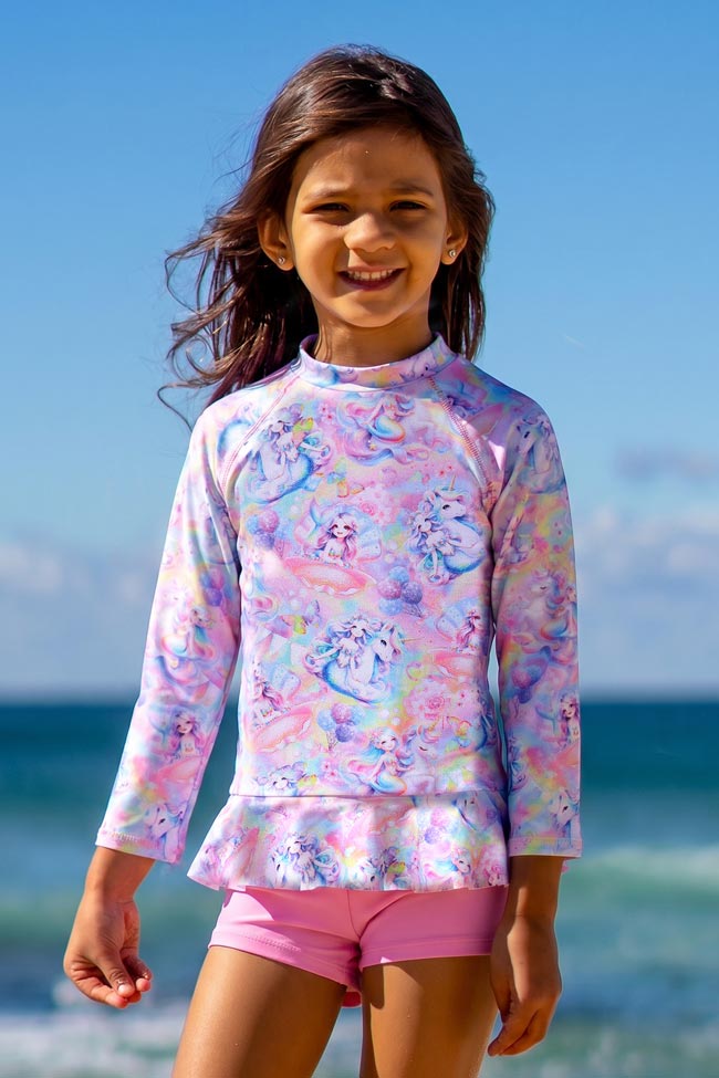 Salty Ink Little Miss Long Sleeve Sunvest Set - Miss Fantasia