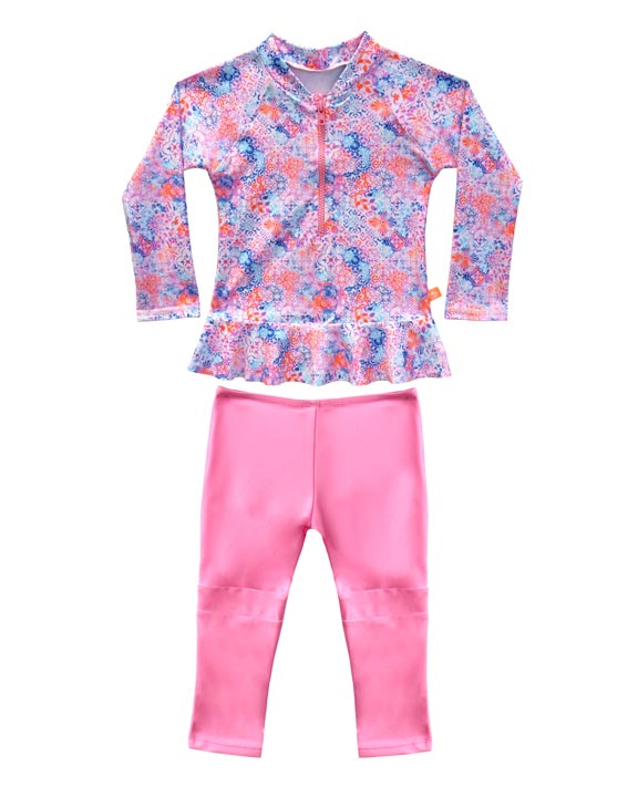 Salty Ink Toddler Girls Long Sleeve Onesie - Miss Cupcake