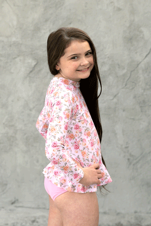 Salty Ink Toddler Girls Long Sleeve Sunvest Set - Miss Rosie