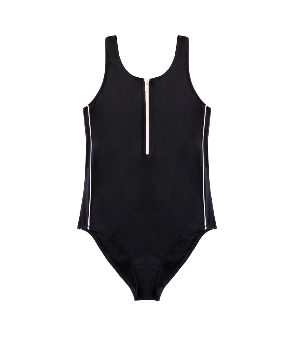 Salty Ink Girls Zip Up One Piece - Salty Plains