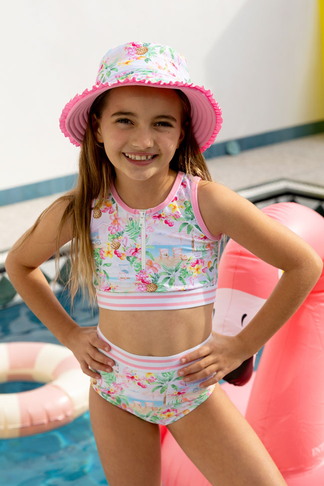 Salty Ink Toddler Girls Bikini - Miss Vacay