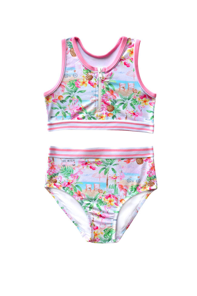 Salty Ink Toddler Girls Bikini - Miss Vacay