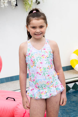 Salty Ink Toddler Girls One Piece - Miss Vacay