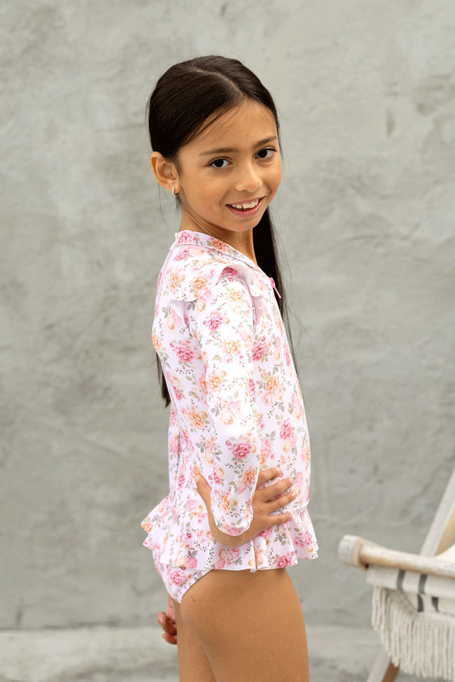 Salty Ink Toddler Girls Sunsuit - Miss Rosie