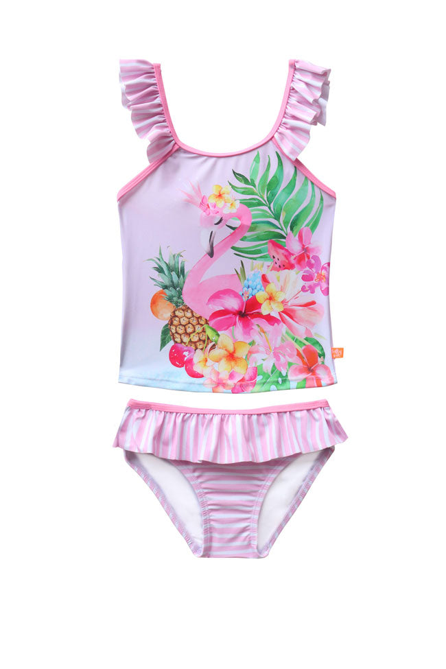 Salty Ink Toddler Girls Singlet Bikini - Miss Vacay