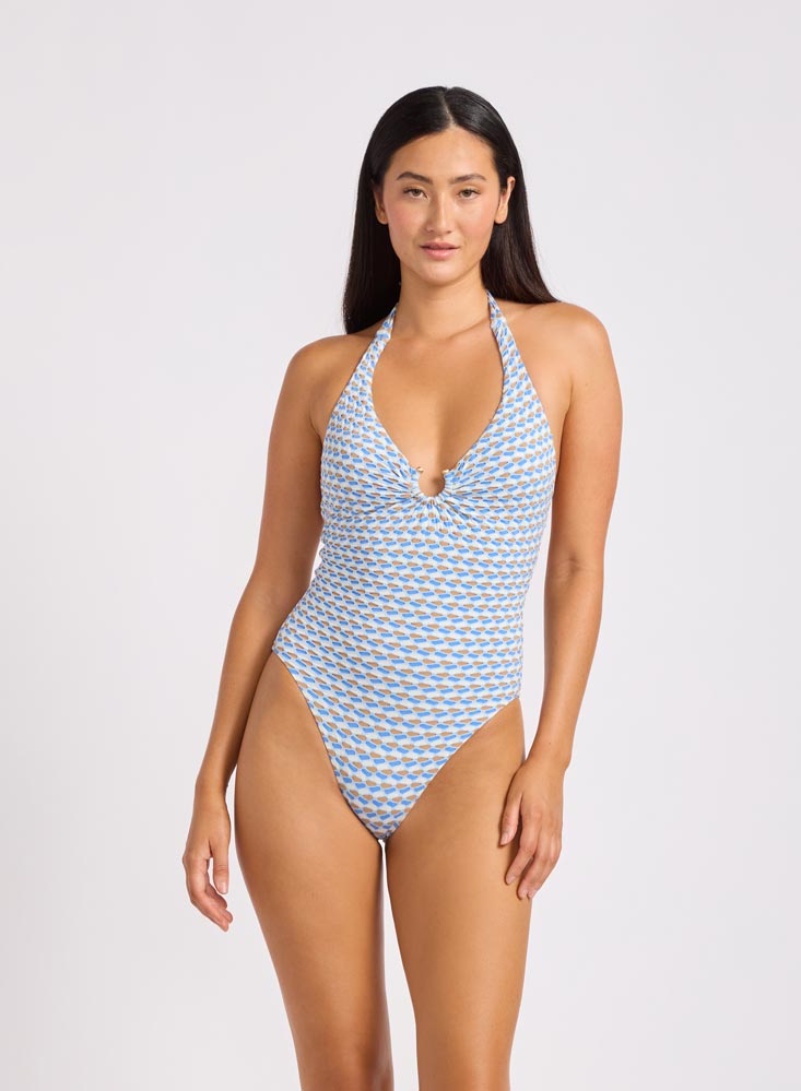 Seafolly Ring Front Halter One Piece - Mala