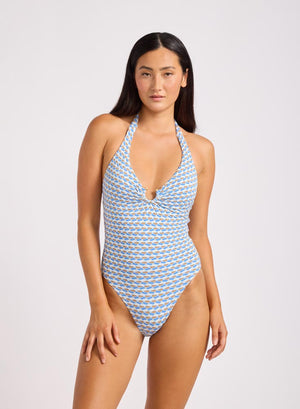 Seafolly Ring Front Halter One Piece - Mala