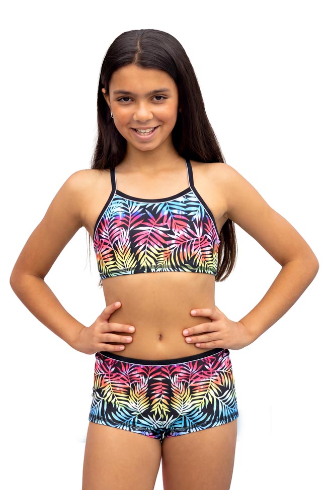 Salty Ink Girls Boyleg Bikini - Vivad Jungle