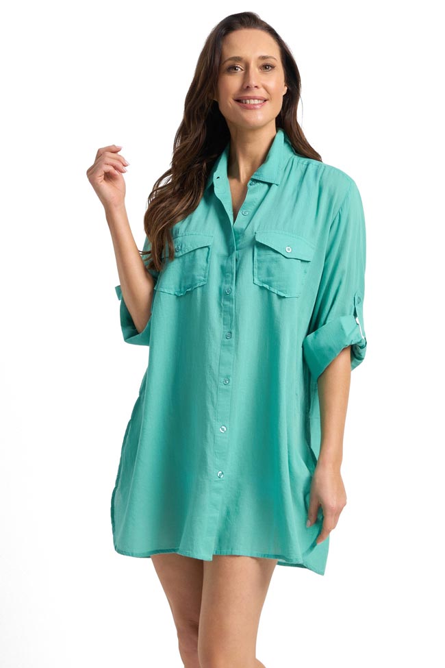 Sunseeker Button Through Shirt - Resort