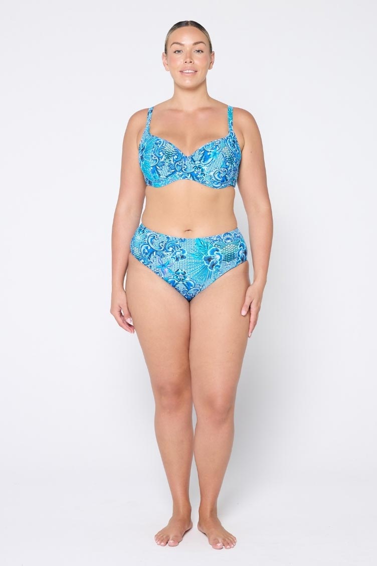Capriosca High Rise High Waisted Pant - Mermaid