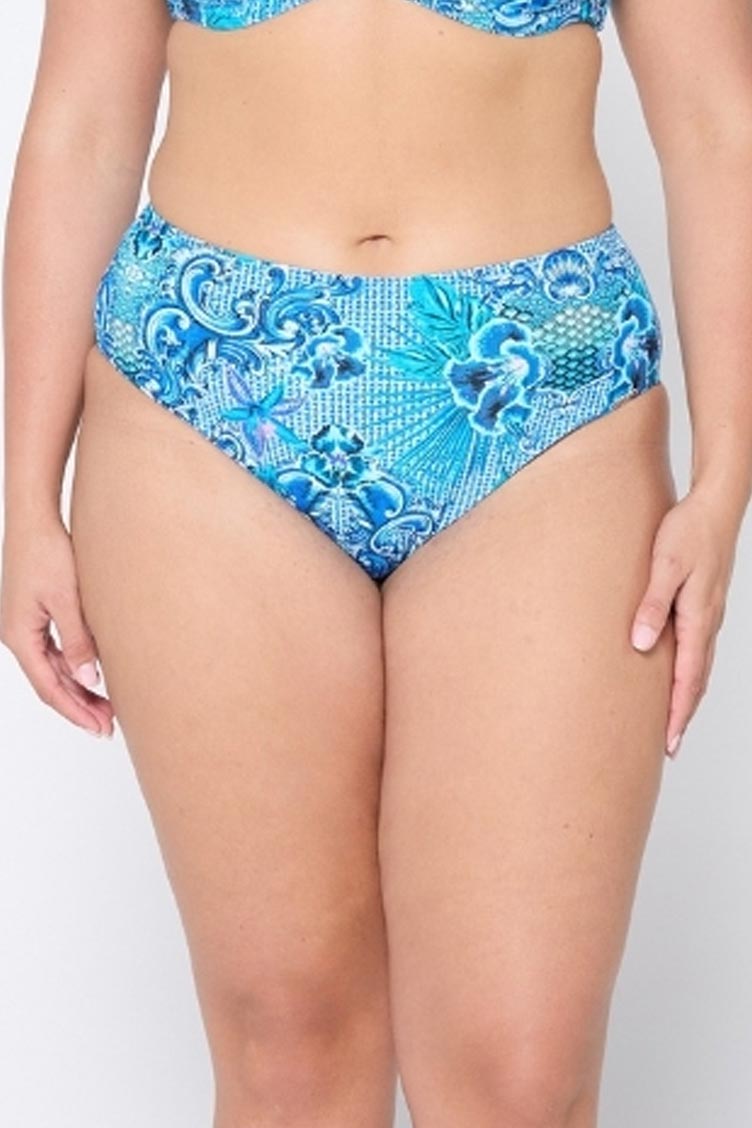 Capriosca High Rise High Waisted Pant - Mermaid