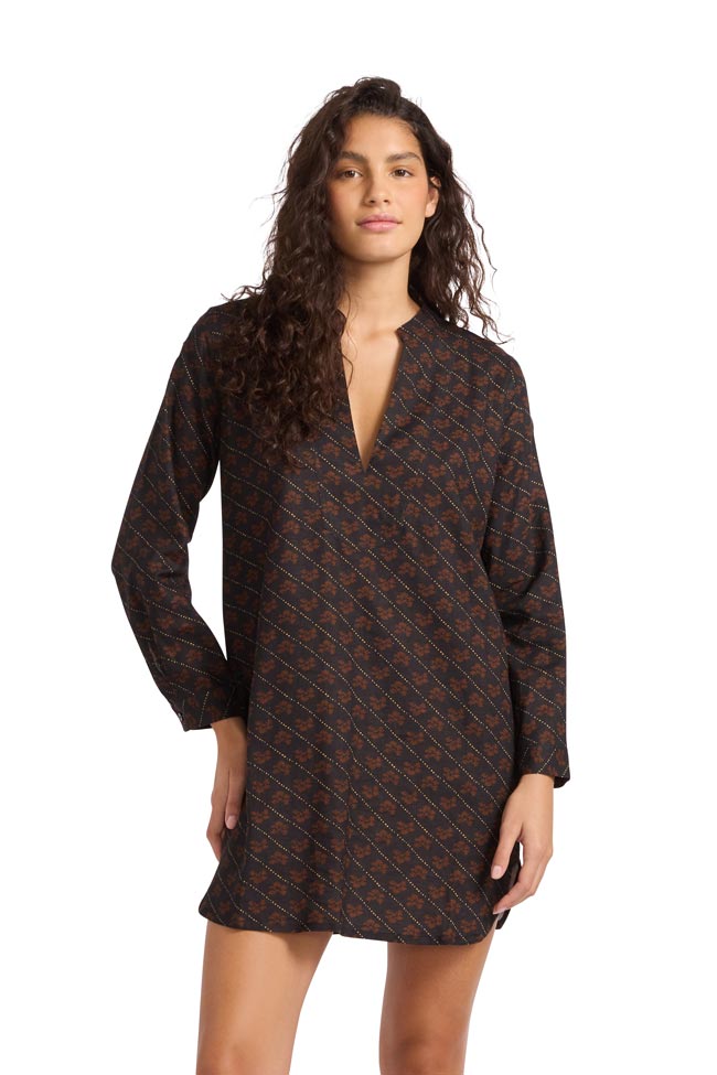 Seafolly Boxy Mini Dress - Batik Bloom