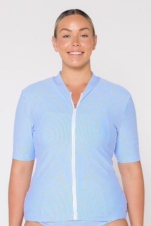 Capriosca Short Sleeve Rash Vest - Sailor