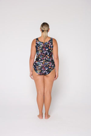 Capriosca Sleeveless Zip Up One Piece - Madeira