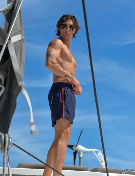 Pier St Barth Mens Catamaran Long Swim Short