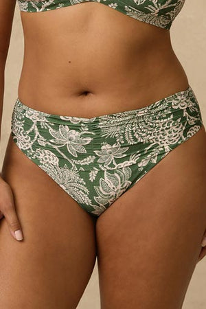 Monte & Lou Mid Rise Ruched Pant - Zeni