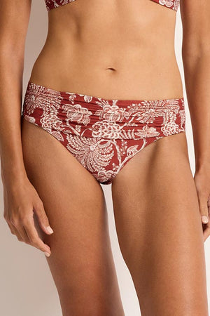 Monte & Lou Mid Rise Ruched Pant - Inez