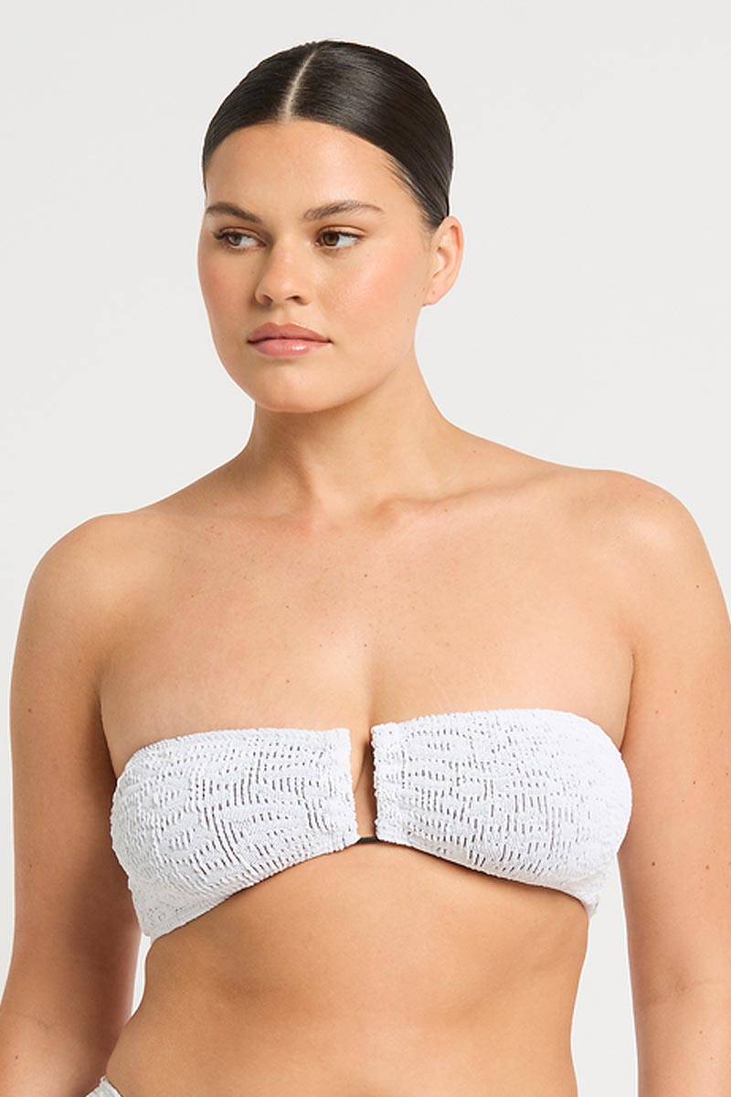 Bond-eye Blake Bandeau - Optic White Leopard