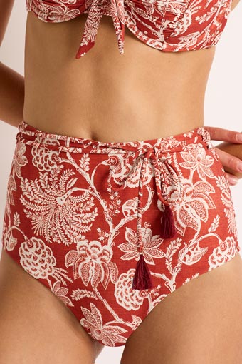 Monte & Lou High Waist Belted Retro Pant - Inez