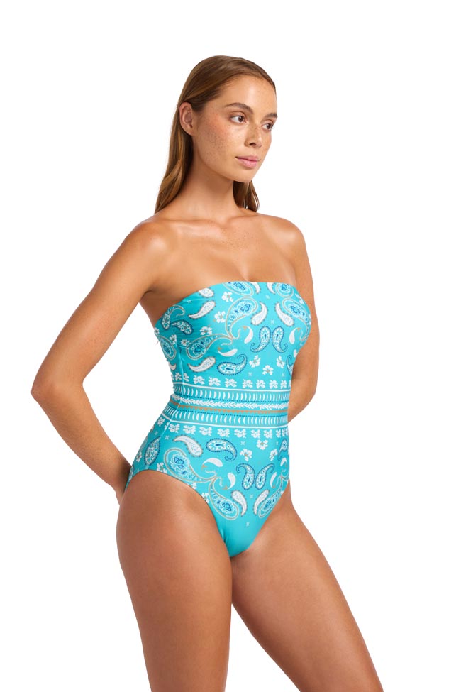 Seafolly DD Bandeau One Piece - Drift Club Bandana
