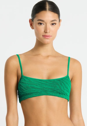 Bond-eye Strap Saint Crop - Emerald Tiger