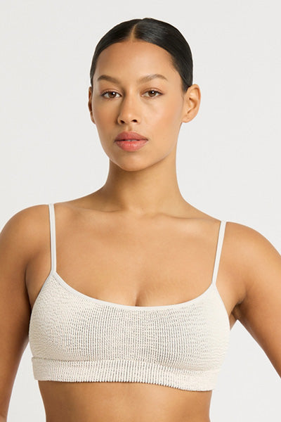 Bond-eye The Strap Saint Crop - Coconut Milk