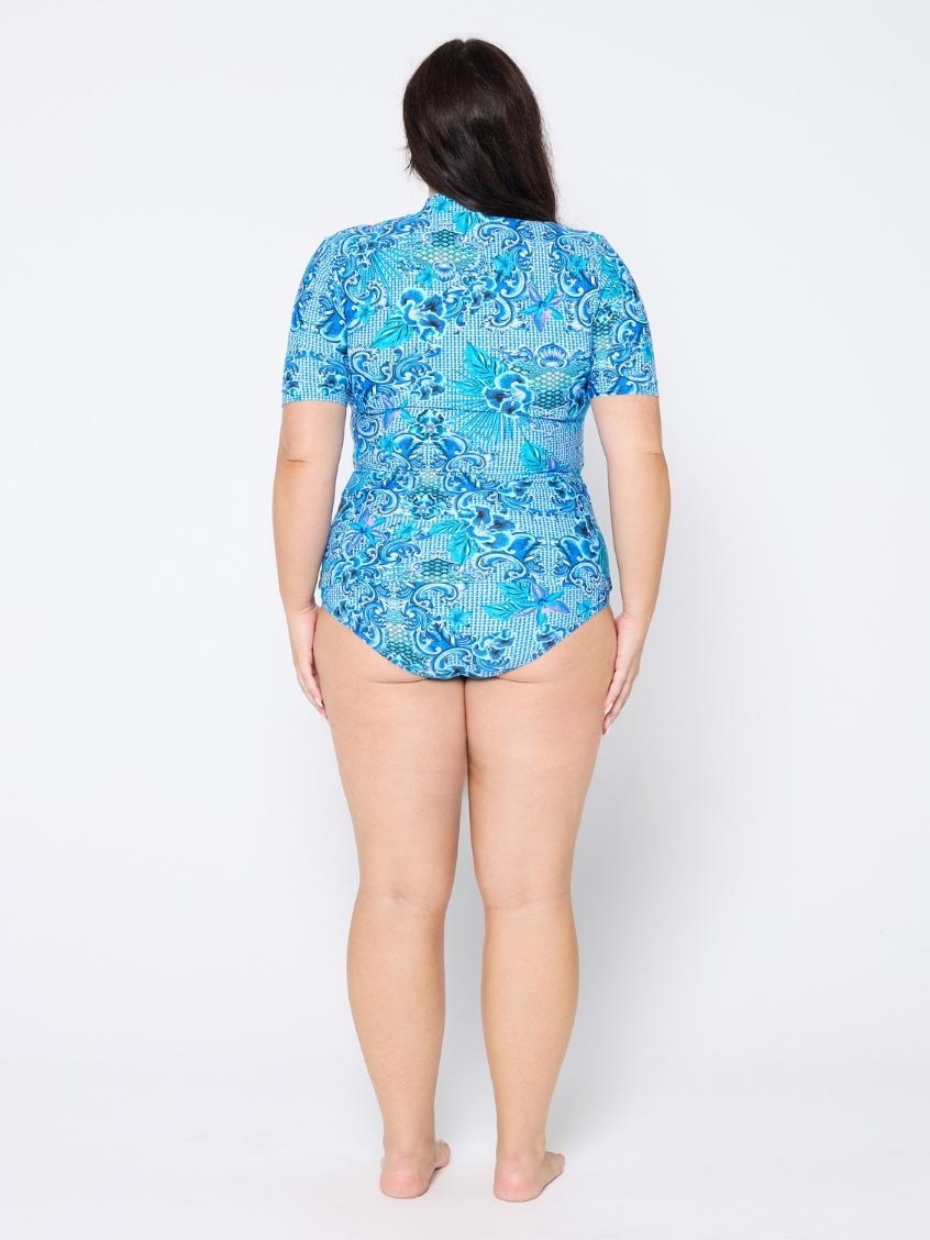 Capriosca Short Sleeve Rash Vest - Mermaid