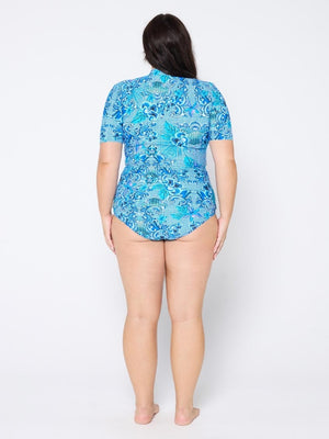 Capriosca Short Sleeve Rash Vest - Mermaid