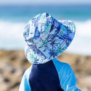 Salty Ink Boys Sunhat - Vintage Surf
