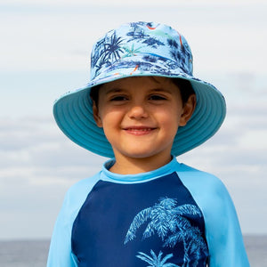 Salty Ink Boys Sunhat - Vintage Surf
